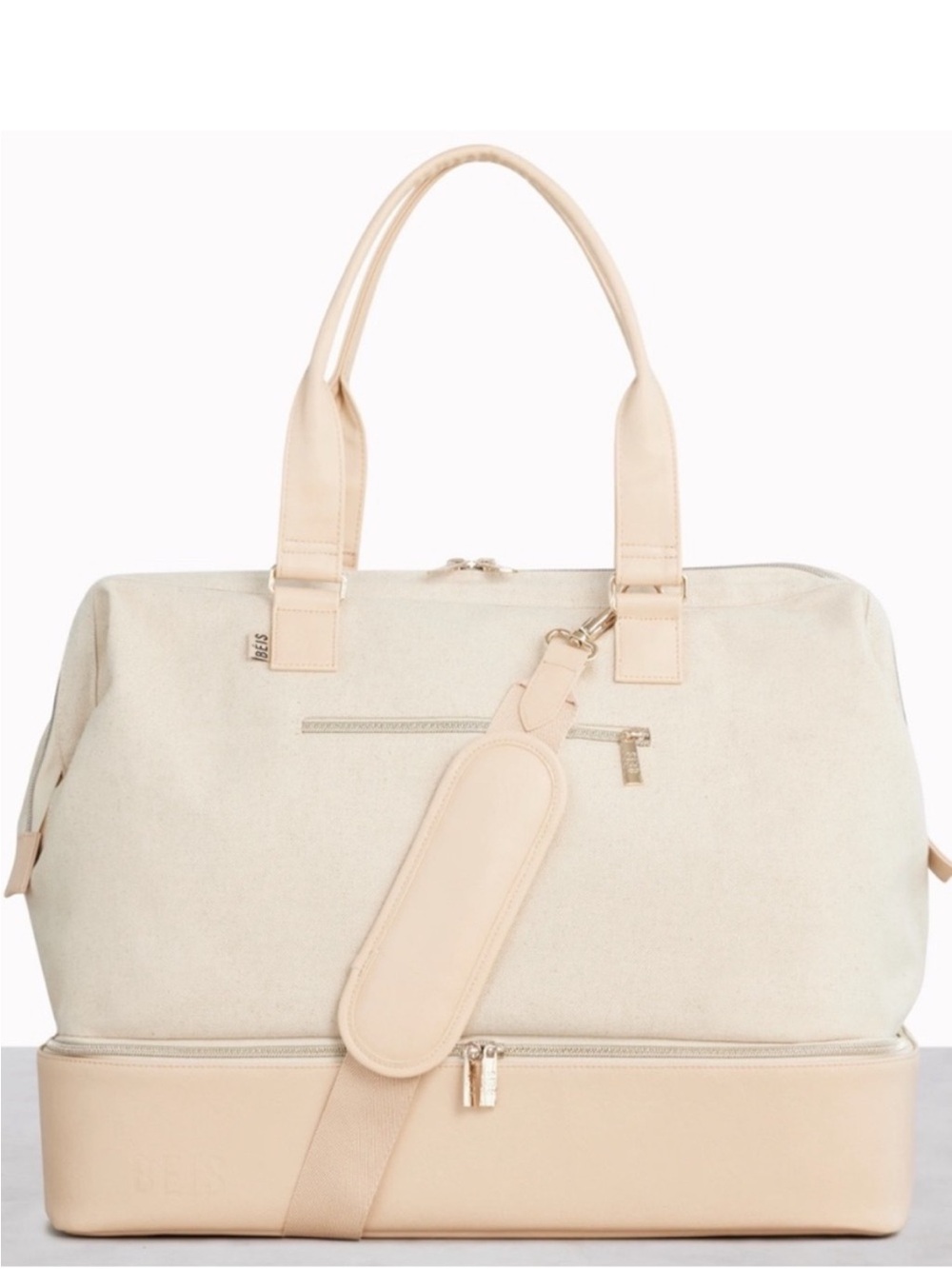 BÉIS The Weekender Bag – Beige | Brand New